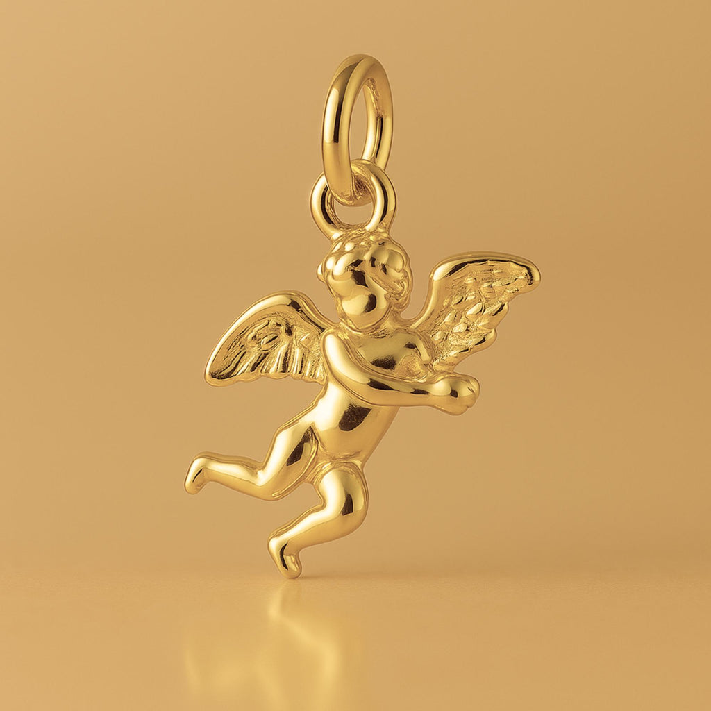 24ct Pure Gold - Minimalist Cherub Charm