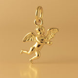 24ct Pure Gold - Minimalist Cherub Charm