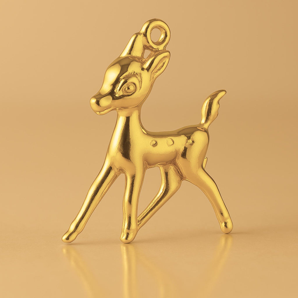 24ct Pure Gold - Woodlands Fawn Charm