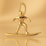 24ct Pure Gold - Resort Snowboarder Charm
