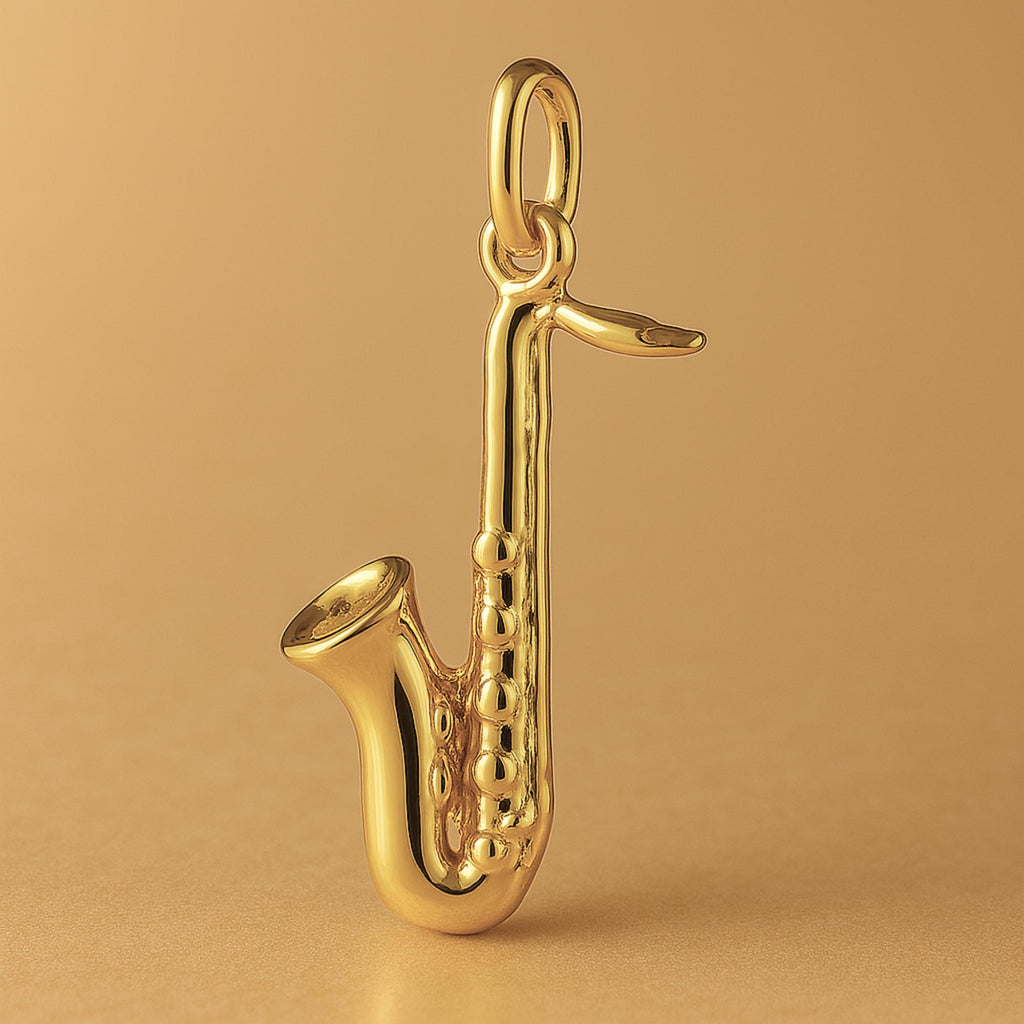 24ct Pure Gold - Alto Saxophone Charm