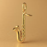24ct Pure Gold - Alto Saxophone Charm