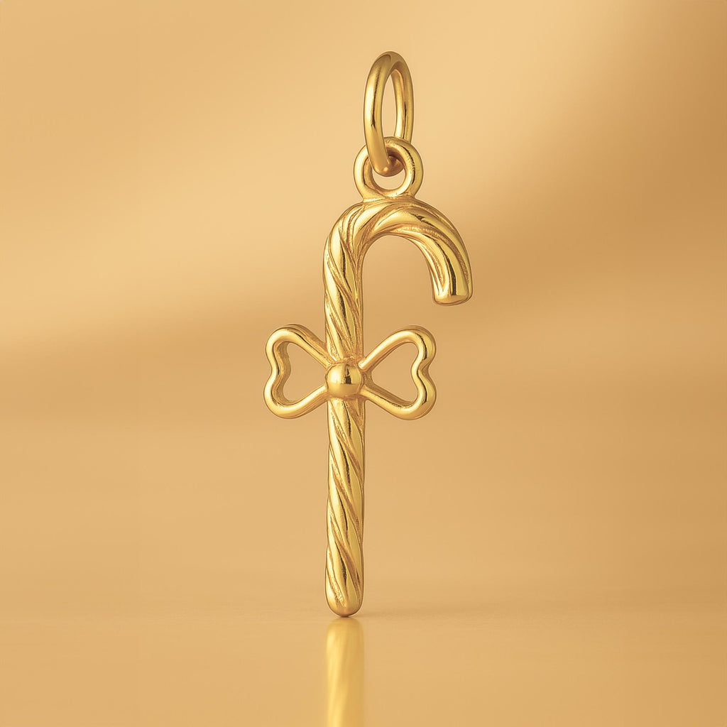 24ct Pure Gold - Candy Cane Charm