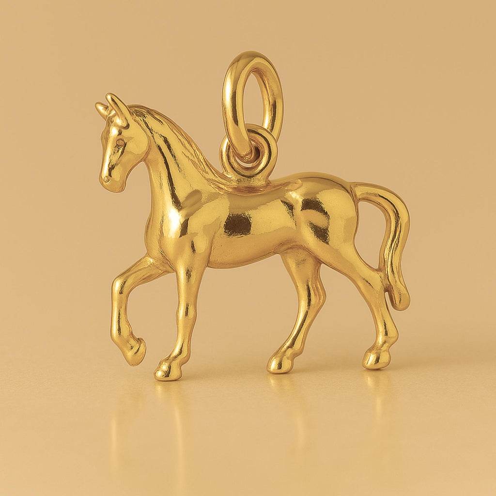 24ct Pure Gold - Classic Show Horse Charm