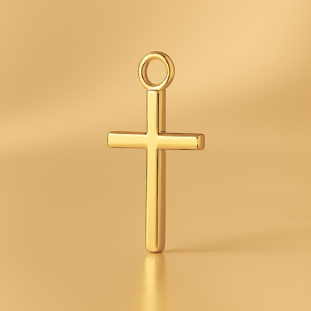 24ct Pure Gold - Mini Crucifix Charm
