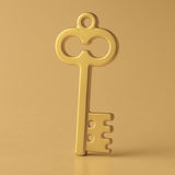 24ct Pure Gold - Castle Tower Key Charm