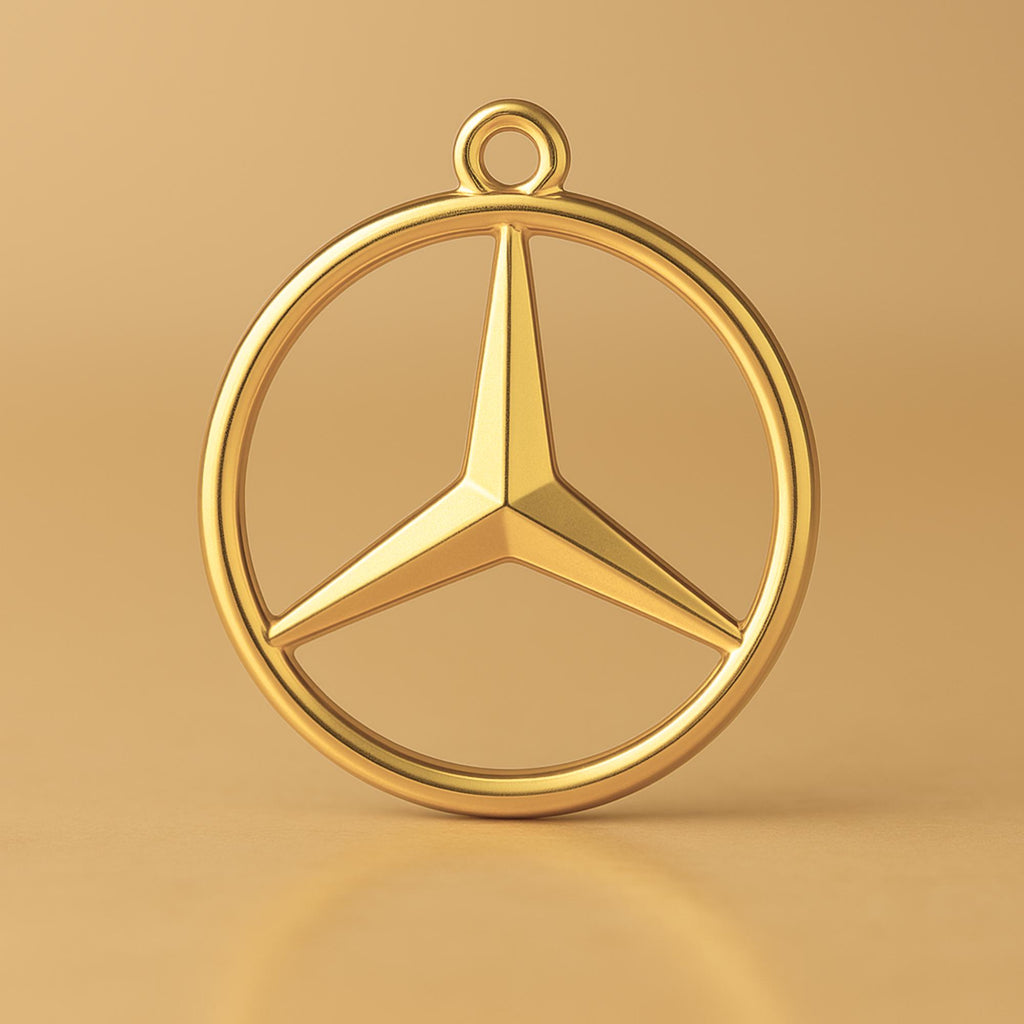 24ct Pure Gold - Mercedes Charm
