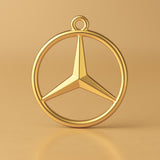 24ct Pure Gold - Mercedes Charm