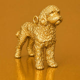 24ct Pure Gold - Labradoodle Dog Charm