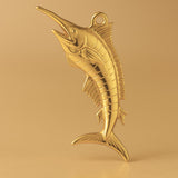 24ct Pure Gold - Jumping Swordfish Charm