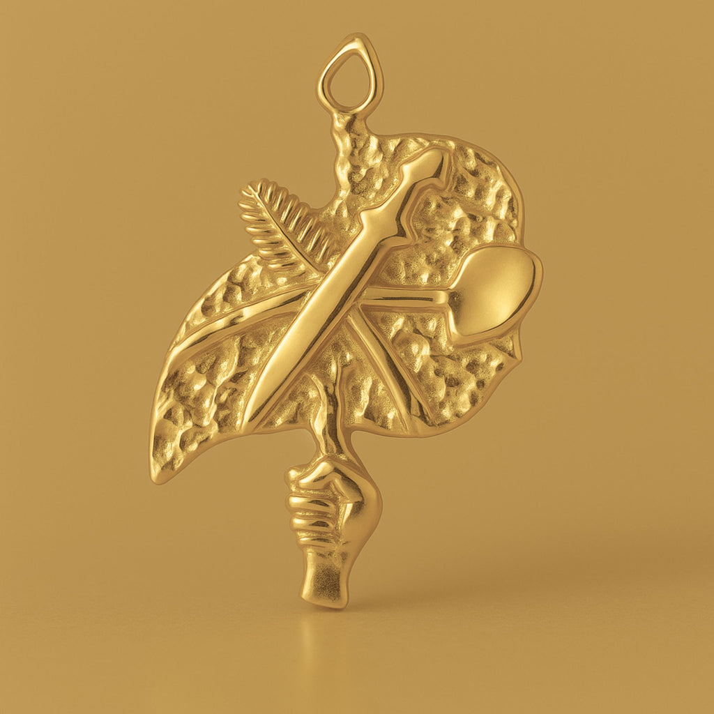 24ct Pure Gold - Peace Sigil Charm