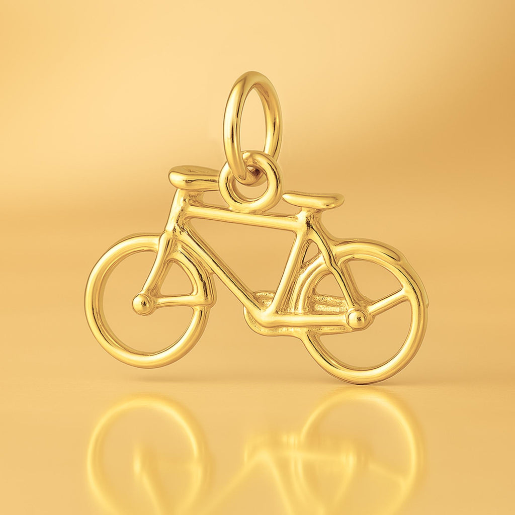 24ct Pure Gold - Classic Bicycle Charm