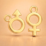 24ct Pure Gold - Gender Symbols Charm