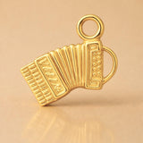 24ct Pure Gold - Piano Accordion Charm