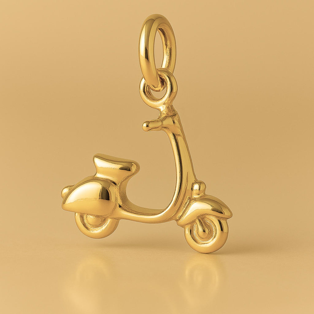 24ct Pure Gold - Vespa Motor Scooter Charm