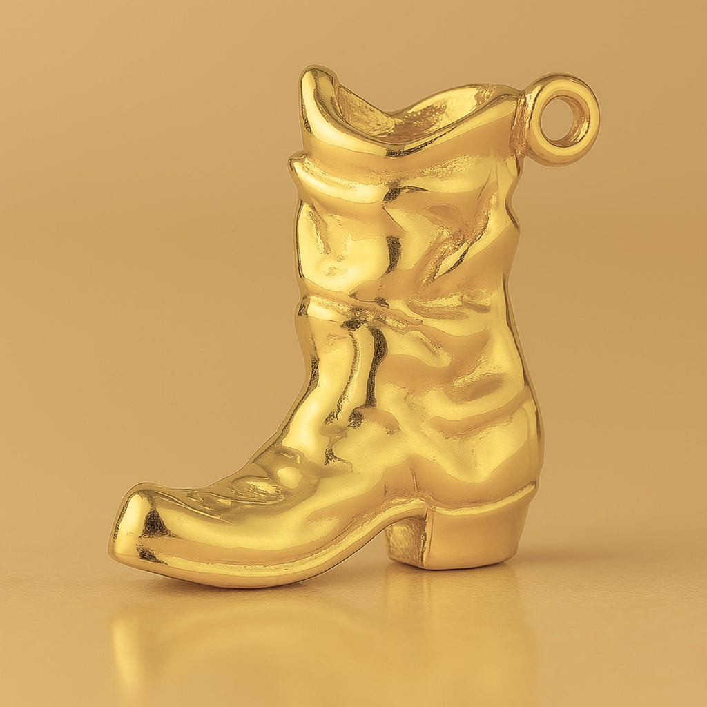 24ct Pure Gold - Motorbike Boot Charm