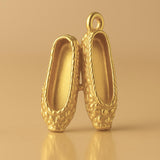 24ct Pure Gold - Ornate Ballet Flats Charm