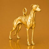 24ct Pure Gold - Whippet Dog Charm