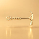 24ct Pure Gold - Builders Hammer Charm