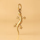 24ct Pure Gold - Forest Gecko Charm