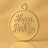 24ct Pure Gold - Happy Birthday Amulet Charm