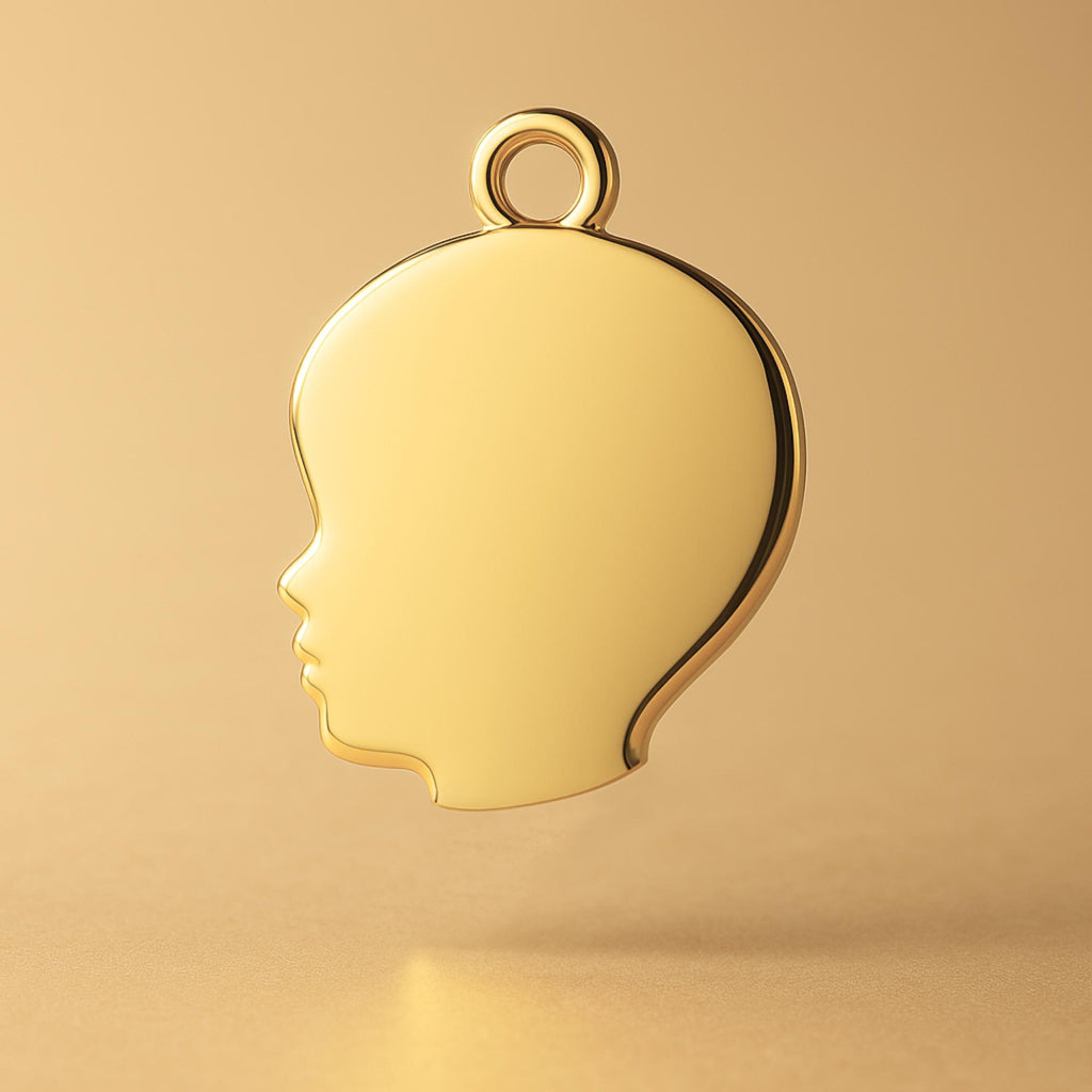 24ct Pure Gold - Boys Silhouette  Charm