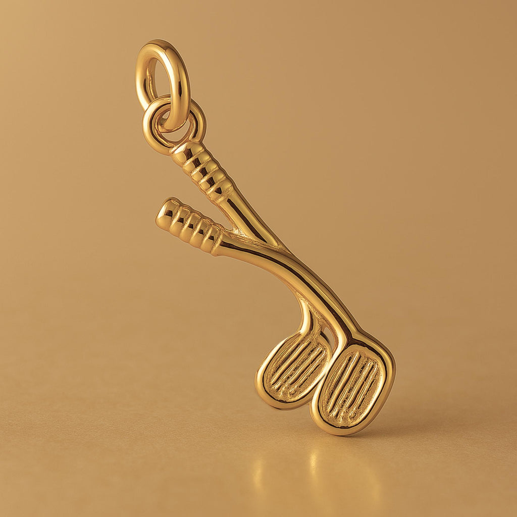 24ct Pure Gold - Classic Golf Clubs Charm