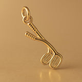 24ct Pure Gold - Classic Golf Clubs Charm