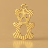 24ct Pure Gold - Openwork Teddy Bear Charm