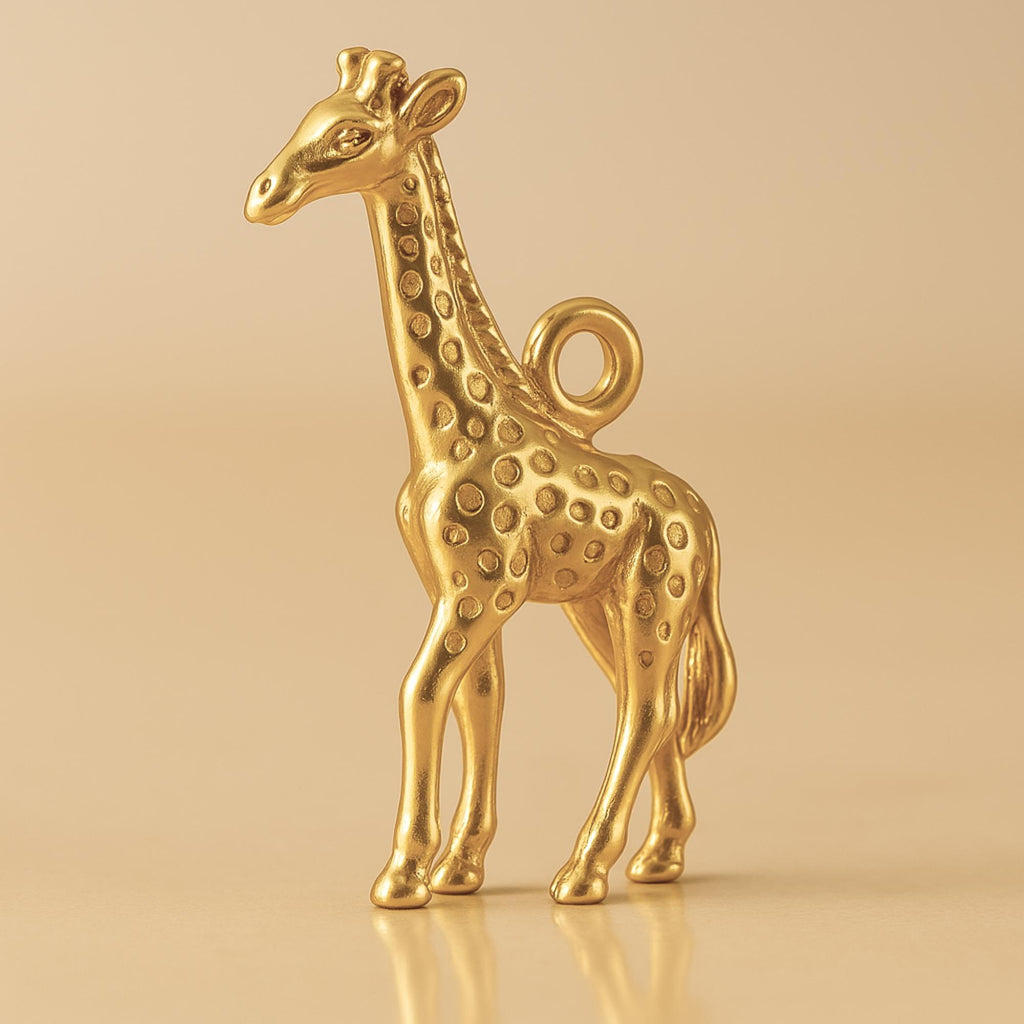 24ct Pure Gold - Western Giraffe Charm