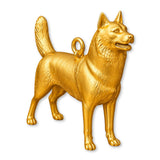 24ct Pure Gold - Siberian Husky Dog Charm