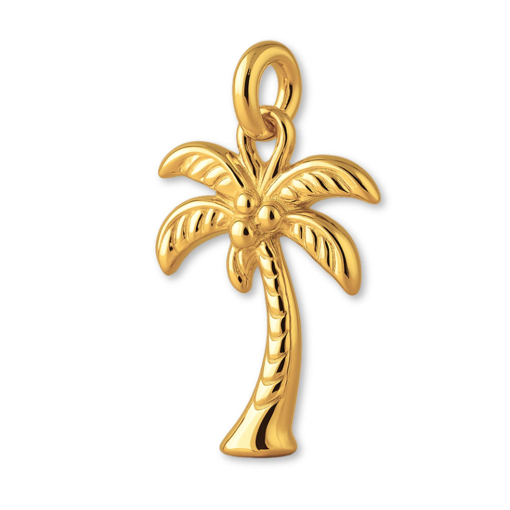 24ct Pure Gold - Tropical Palm Tree Charm