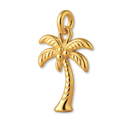 24ct Pure Gold - Tropical Palm Tree Charm