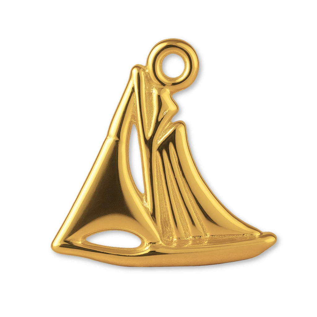 24ct Pure Gold - Regatta Sailboat Charm