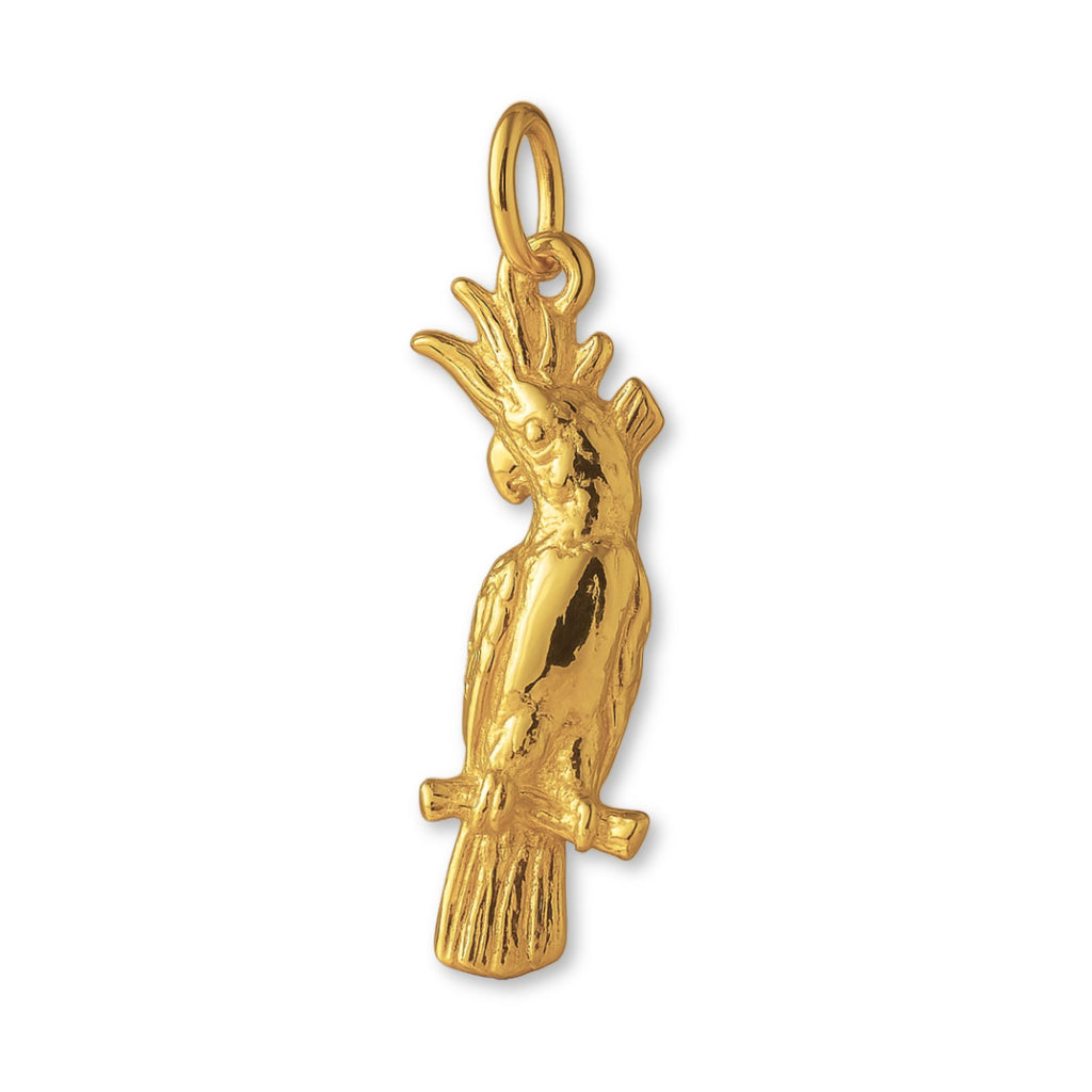 24ct Pure Gold - Fluffy Cockatoo Charm
