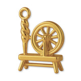 9ct Yellow Gold - Spinning Wheel Charm