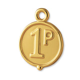 18ct Yellow Gold - 1st Place Medal Charm