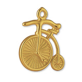 18ct Yellow Gold - Penny Farthing Charm