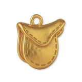 9ct Yellow Gold - Horse Saddle Charm