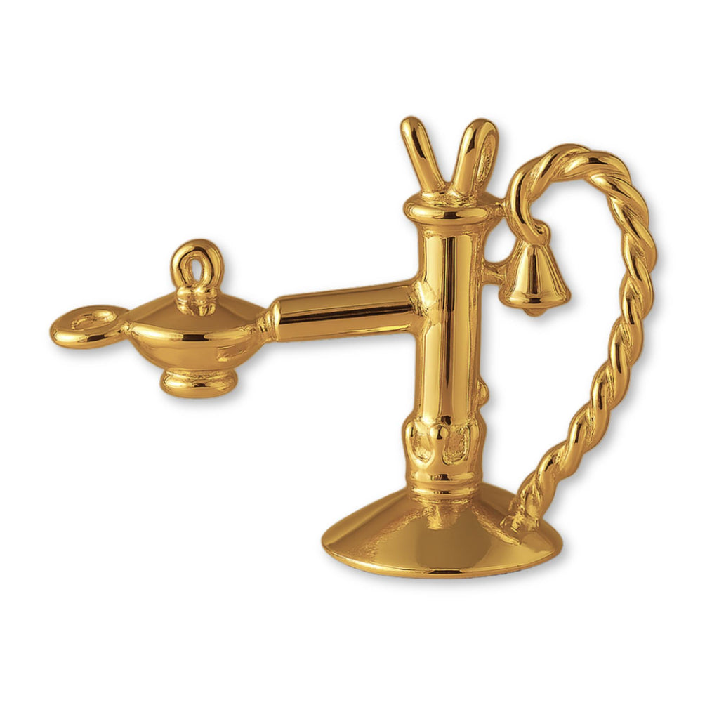 9ct Yellow Gold - Candlestick Telephone Charm