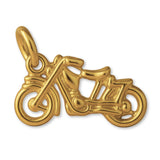 9ct Yellow Gold - Vintage Motorbike Charm