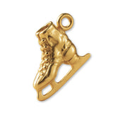 18ct Yellow Gold - Classic Ice Skating Boots Charm