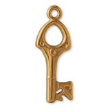 9ct Yellow Gold - Openwork 21 House Key Charm