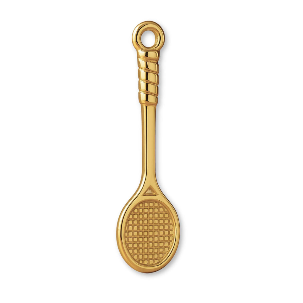 9ct Yellow Gold - Badminton Racket Charm