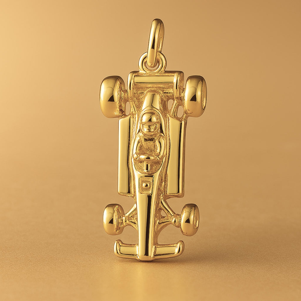 24ct Pure Gold - Formula 1 Racing Car Charm