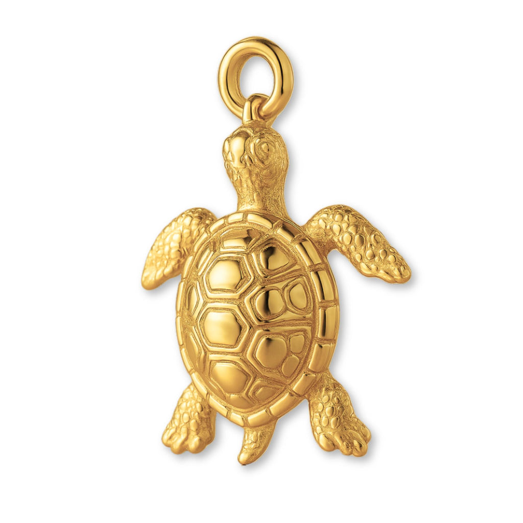 24ct Pure Gold - Tropical Sea Turtle Charm