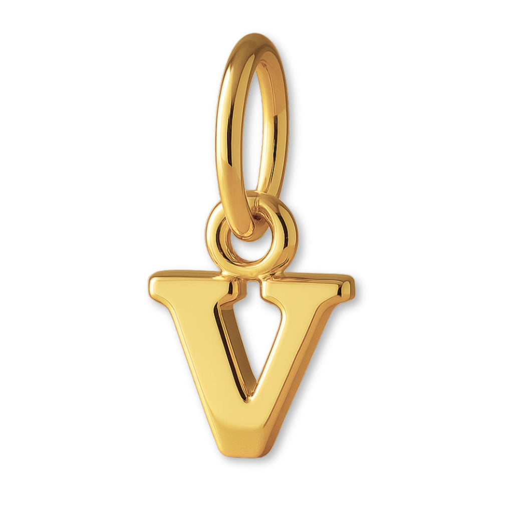 14ct Gold Plated - Petite Letter Charm