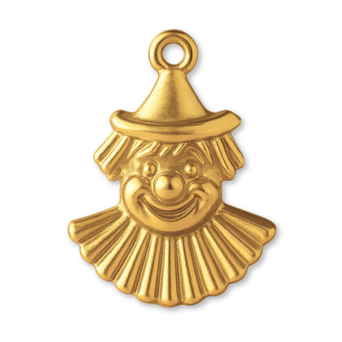 24ct Pure Gold - Carnival Clown Charm