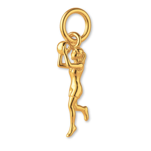 24ct Pure Gold - Netball Girl Charm