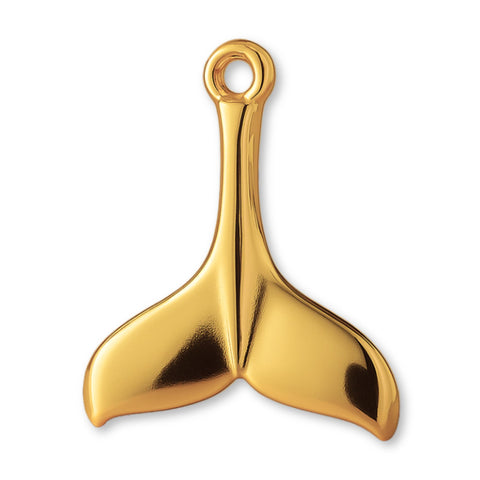 24ct Pure Gold - Whale Tail Charm